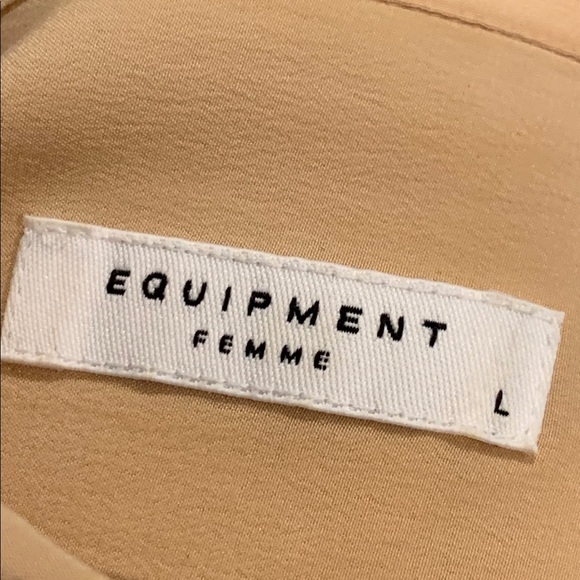 COPY - Equipment silk shirt in peach - Picture 5 of 5